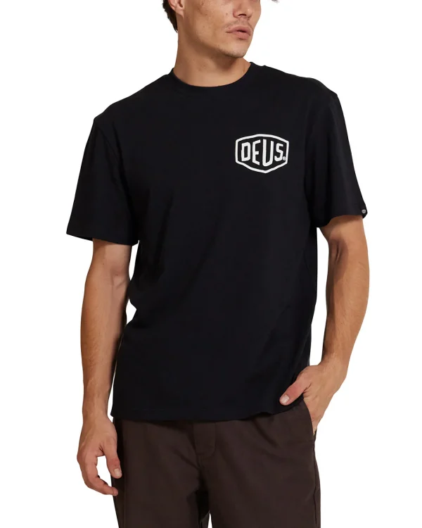 Футболка Deus Frontage tee чорна