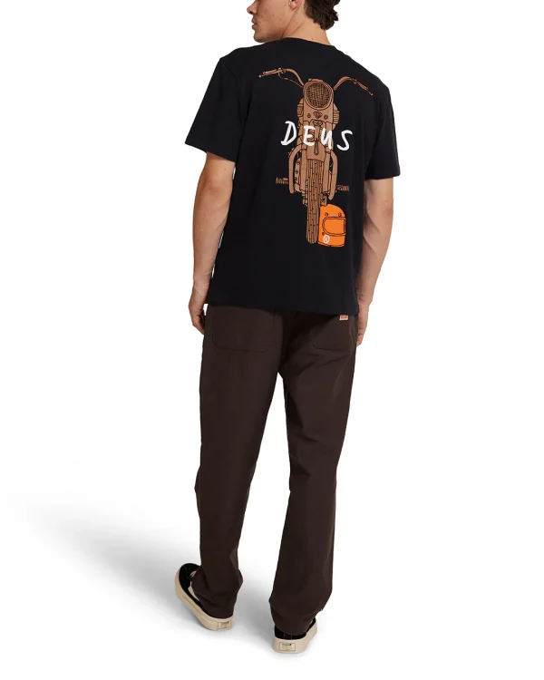 Футболка Deus Frontage tee чорна