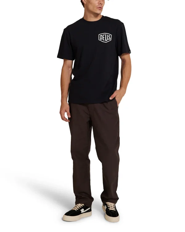 Футболка Deus Frontage tee чорна