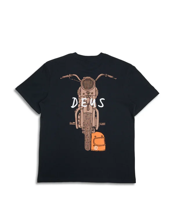 Футболка Deus Frontage tee чорна