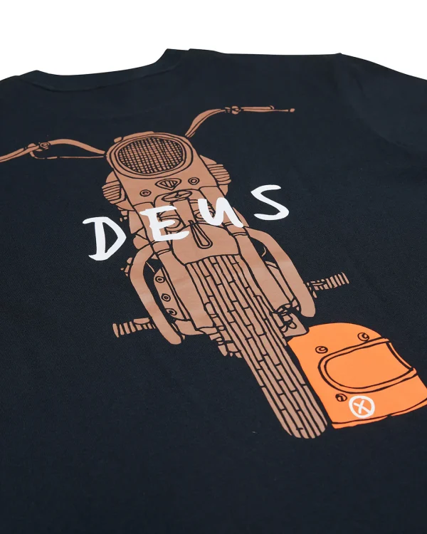 Футболка Deus Frontage tee чорна